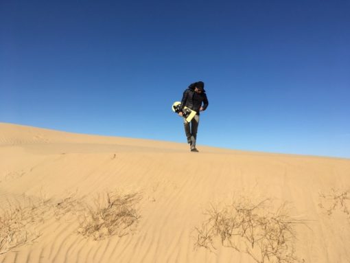 Sandboarding on Imperial Sand Dunes